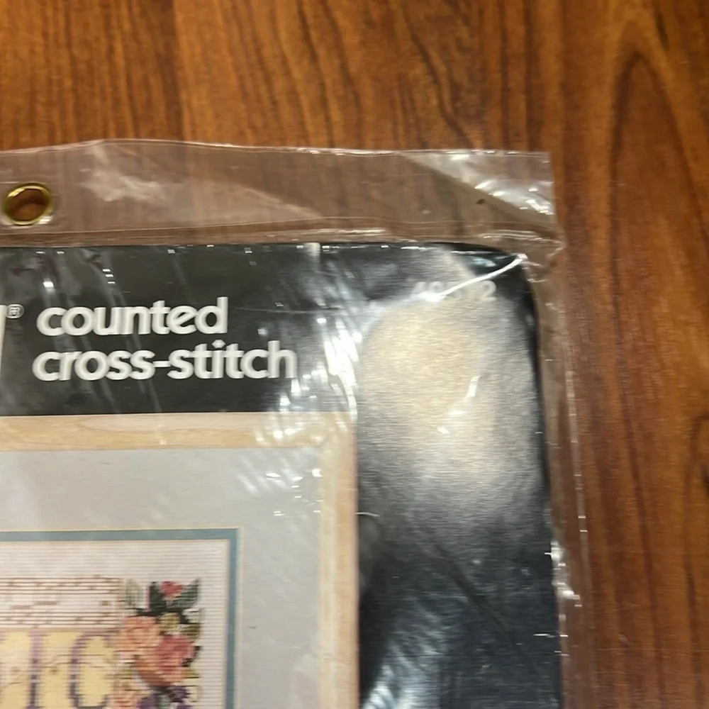 Bucilla Celebration of Music Cross Stitch Kit Vintage  10X16 1990 NIP: